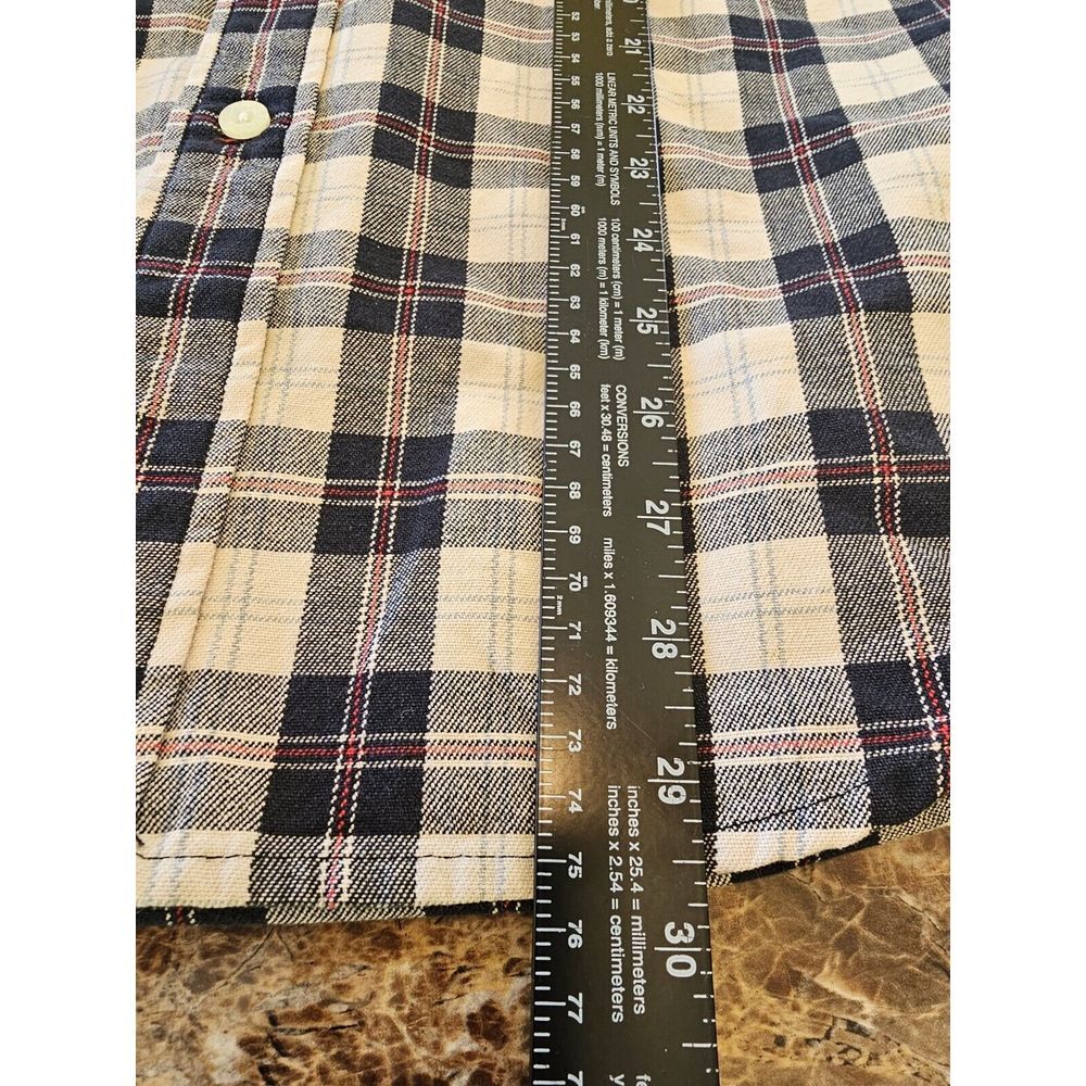 Ralph Lauren Jeans Co Shirt Mens Size Medium Cotton Plaid Button Up Heavy Duty - Picture 6 of 7